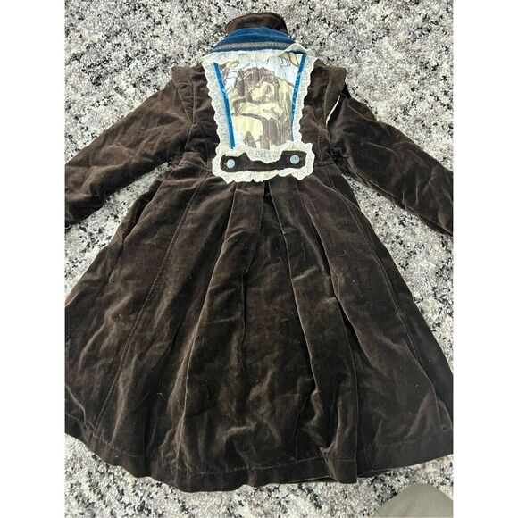 Jottum Brown Velvet Rembrandt Little Girls Jacket - Picture 10 of 12